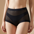 Seamless High-Waist Mesh Briefs