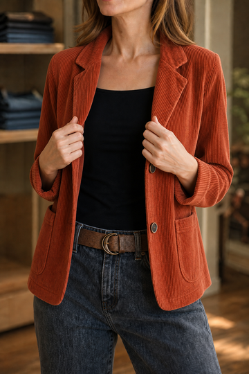 Corduroy Patch Pocket Blazer