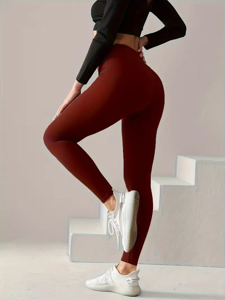 High Waist Seamed Leggings | Valenira