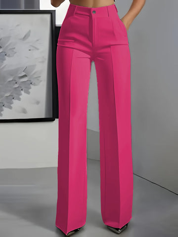 High-Waist Straight Pants