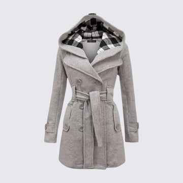 Hooded Belted Trench Coat