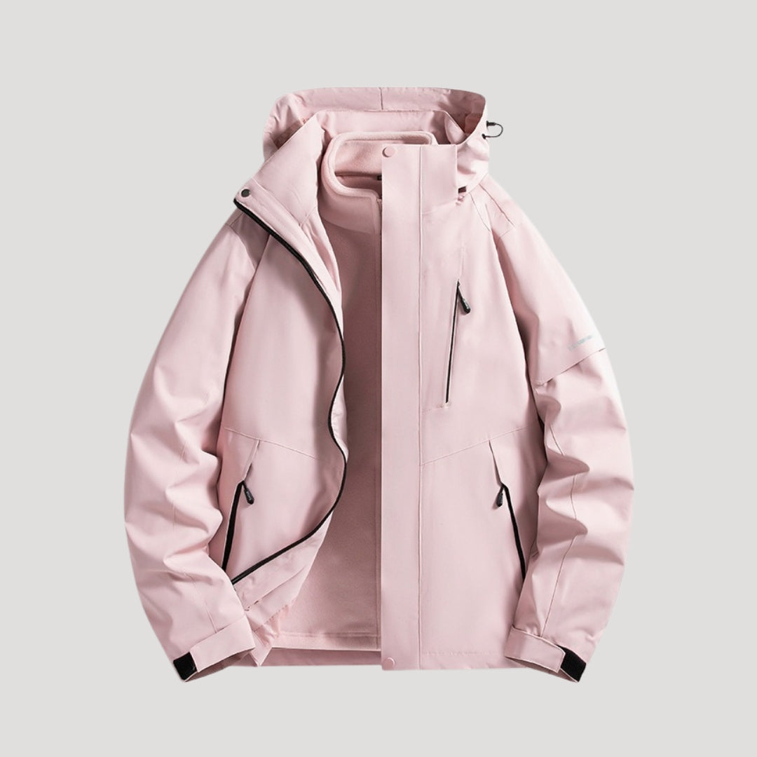 Hooded Shell Jacket in Light Purple | Valenira