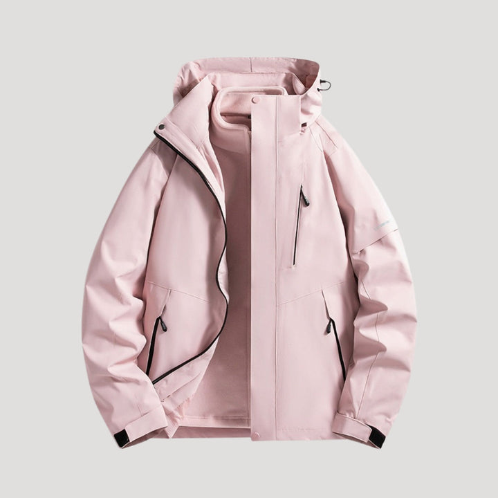 Hooded Shell Jacket in Light Purple | Valenira