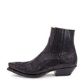 Inlay Western Ankle Boots in Brown | Valenira