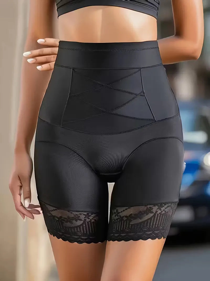 Lace Hem Shaping Shorts | Valenira