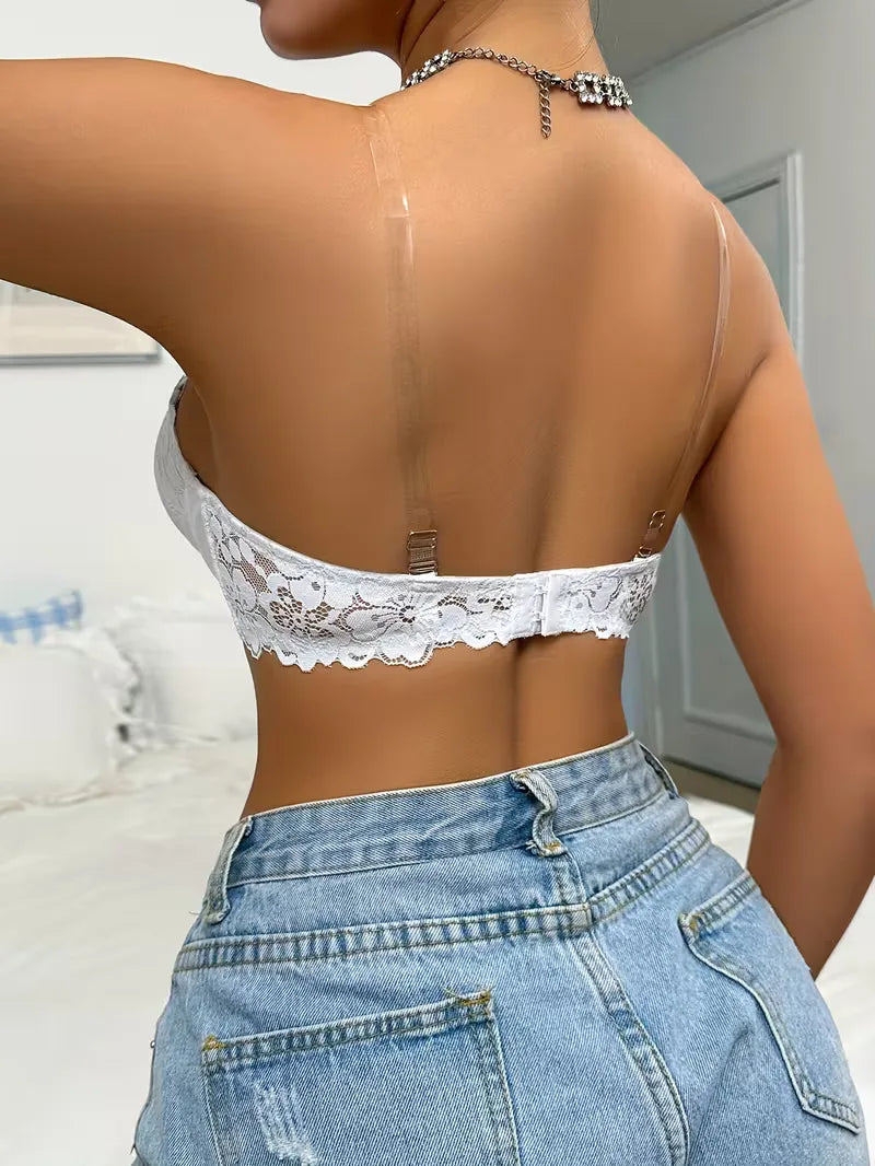 Lace Longline Strapless Bra | Valenira