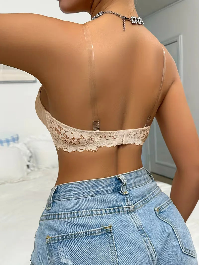 Lace Longline Strapless Bra | Valenira