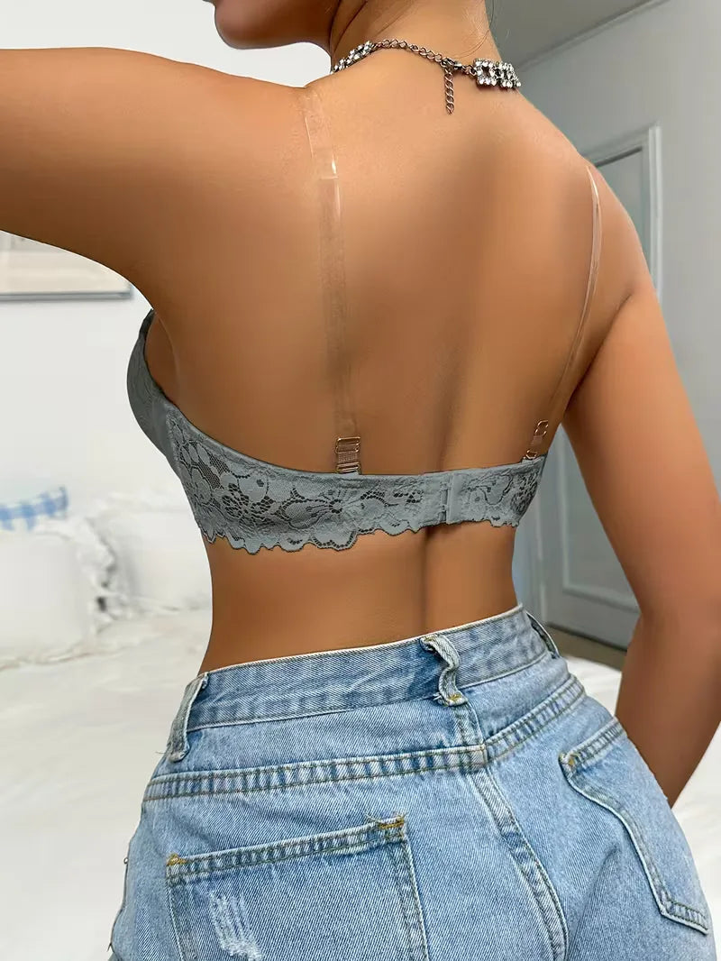 Lace Longline Strapless Bra | Valenira