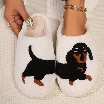 Dachshund Plush House Slippers