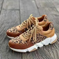 Leopard Print Sneakers with lace, lace-up | Valenira