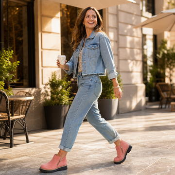 Square Heel Cushioned Ankle Boots