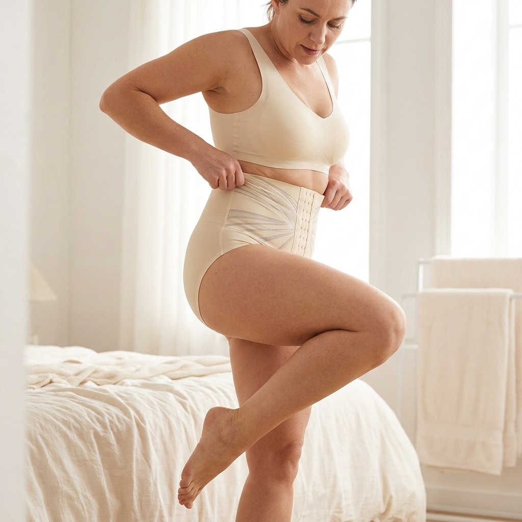 Hook-Front High-Waist Shaping Briefs