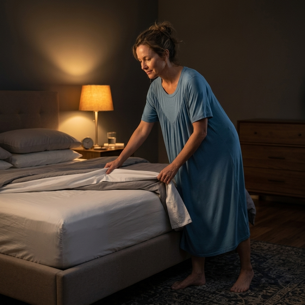 Pleated Yoke Modal Sleep Dress