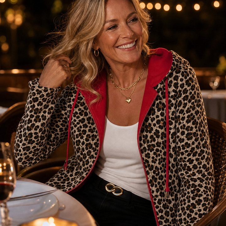 Reversible Leopard Hooded Coat