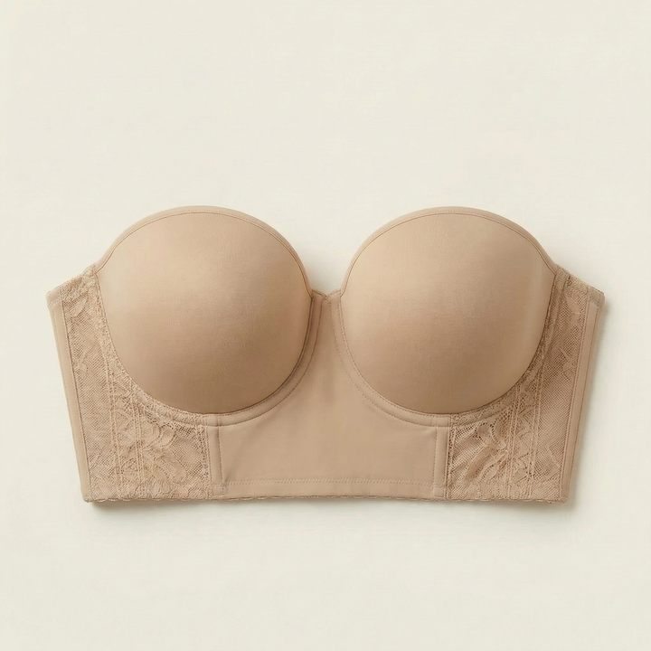 Linked-Pad Wide-Band Wireless Bra