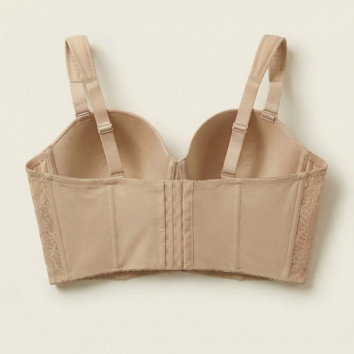 Linked-Pad Wide-Band Wireless Bra
