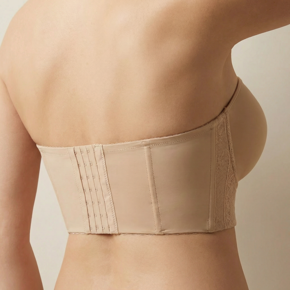 Linked-Pad Wide-Band Wireless Bra