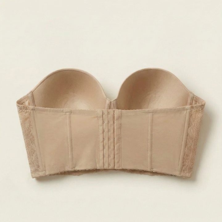 Linked-Pad Wide-Band Wireless Bra