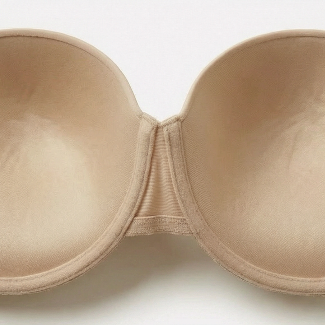 Linked-Pad Wide-Band Wireless Bra
