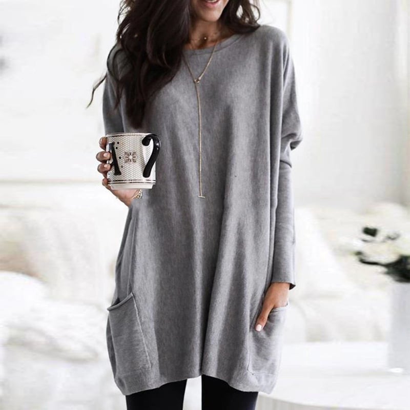 Longline Tunic Knit Sweater | Valenira