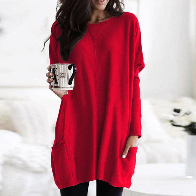 Longline Tunic Knit Sweater | Valenira
