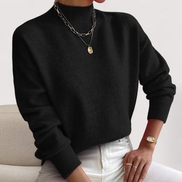 Loose Fit Crew Neck Knit Sweater