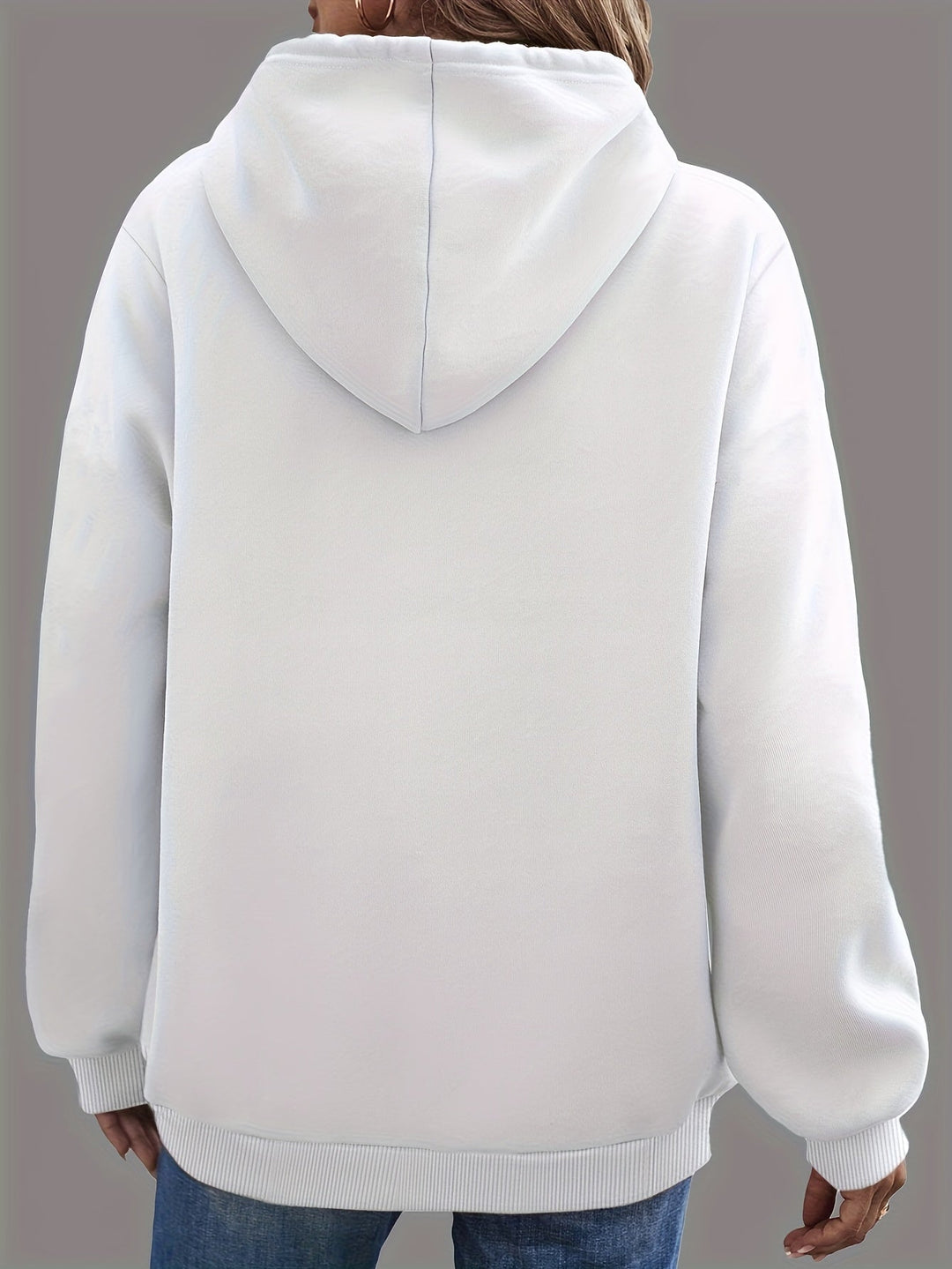 Dachshund Print Drawstring Hoodie