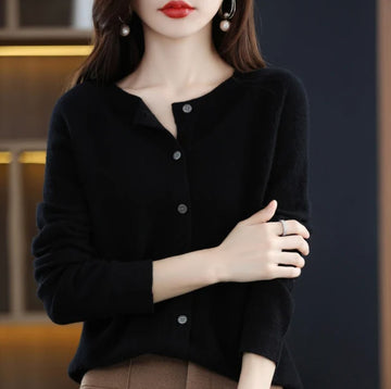Merino Wool Knit Cardigan