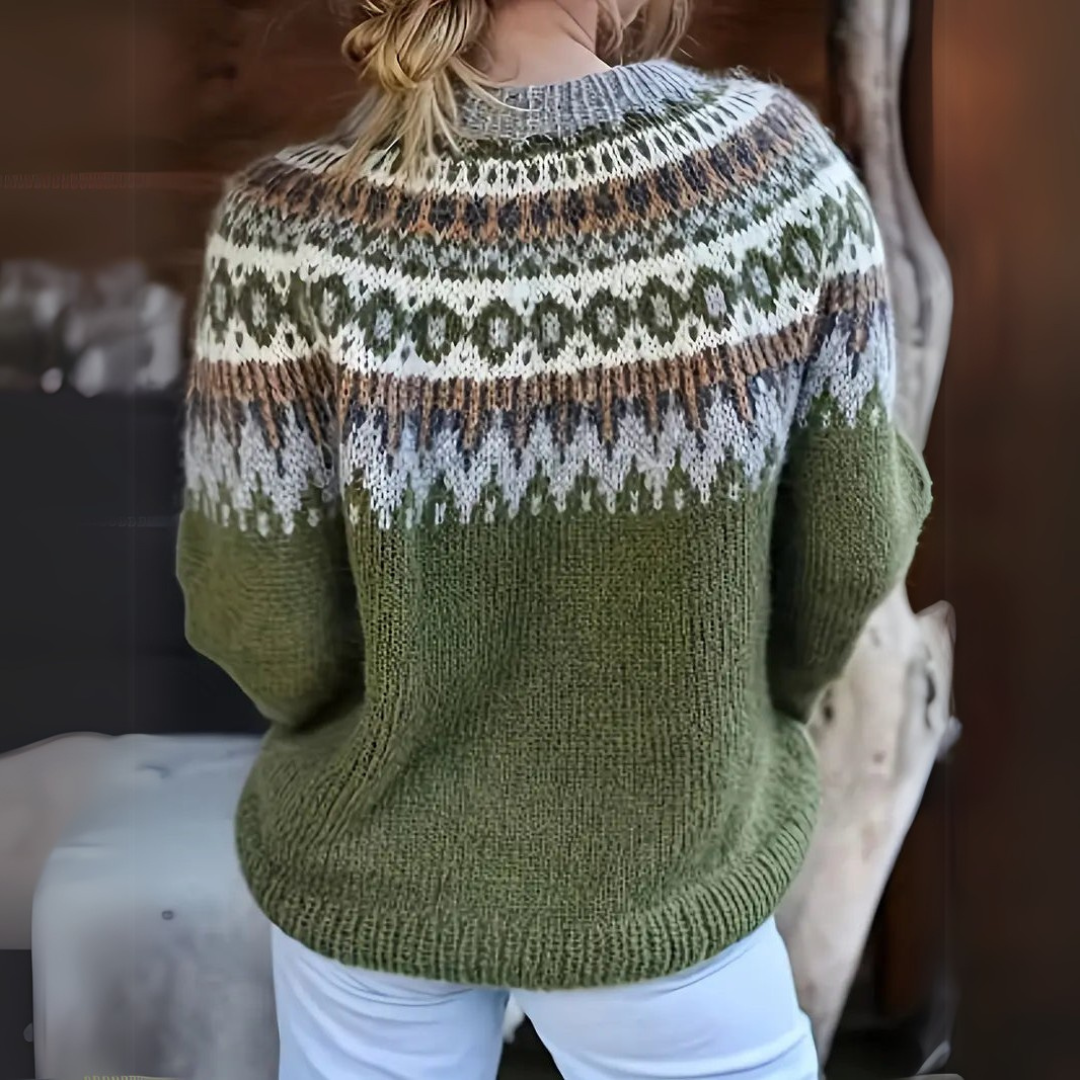 Mohair Yoke Sweater | Valenira