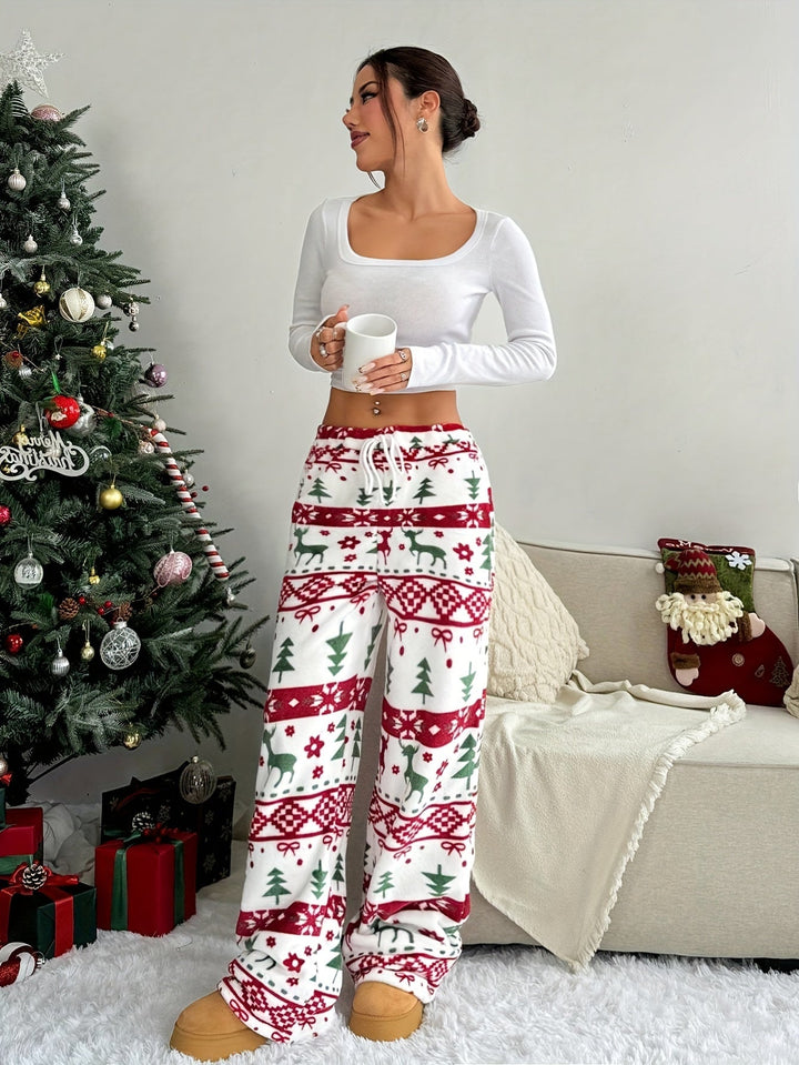 Fair Isle Print Lounge Pants