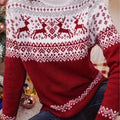 Reindeer Fair Isle Turtleneck Sweater