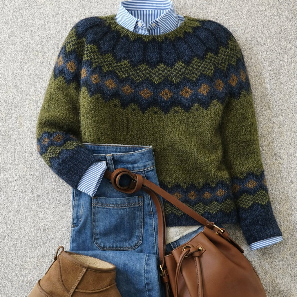 Nordic Pattern Sweater | Valenira