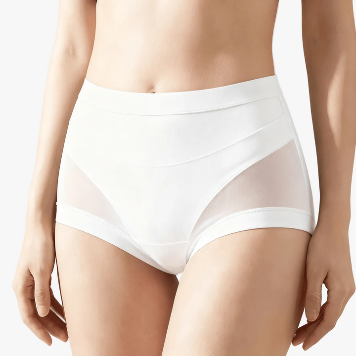 Seamless High-Waist Mesh Briefs