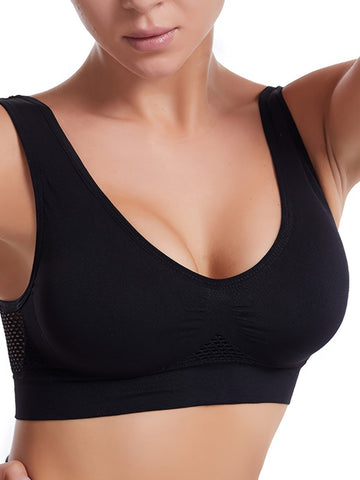 Open Knit Sports Bra
