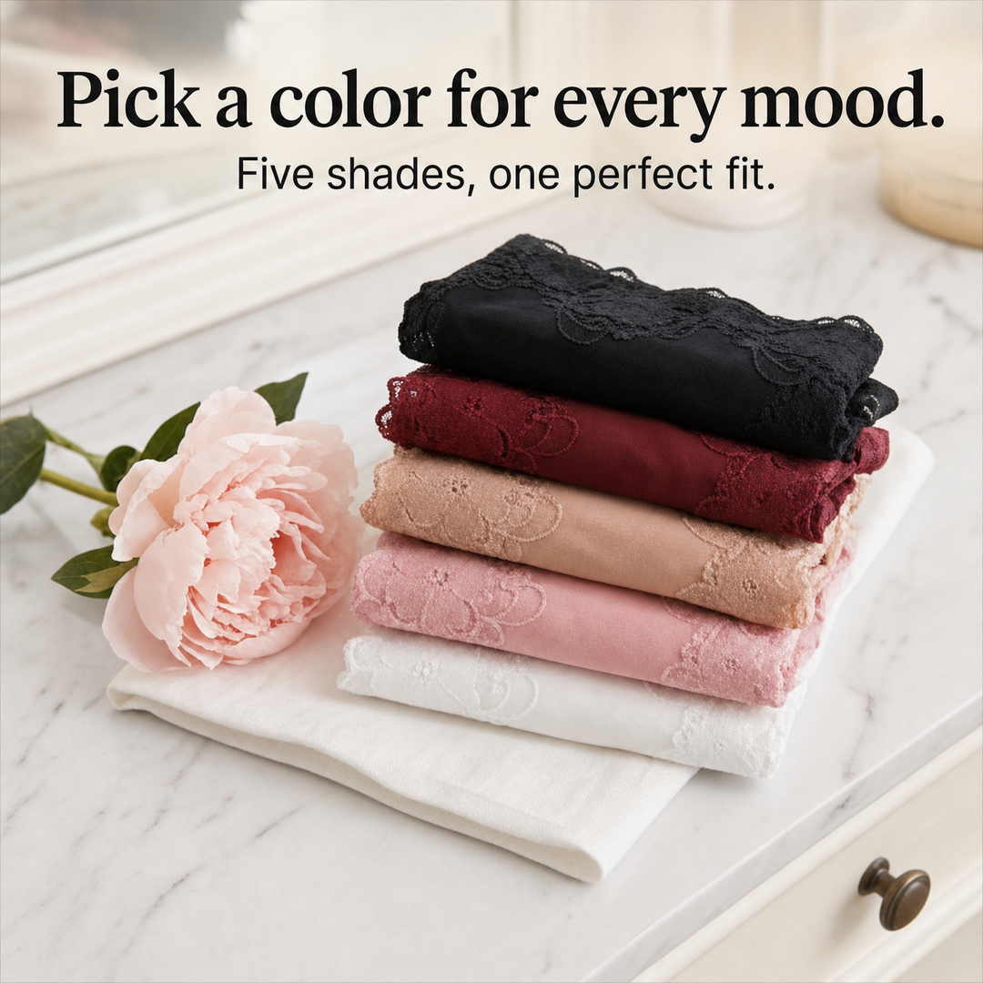 High-Waist Lace Smoothing Briefs