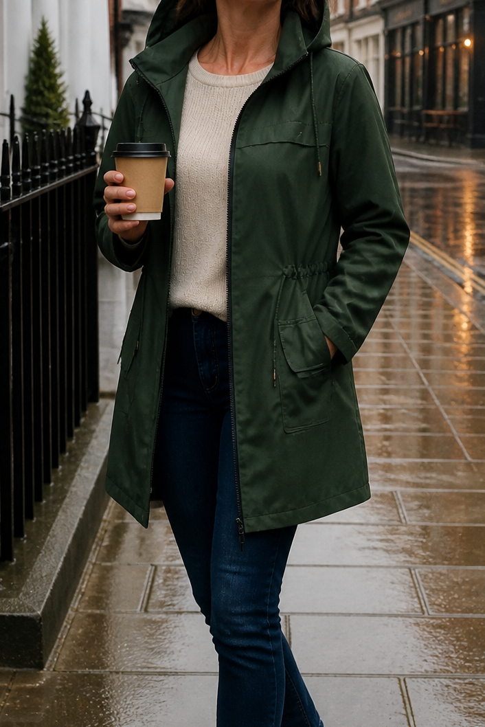 Fitted Waterproof Everyday Rain Jacket