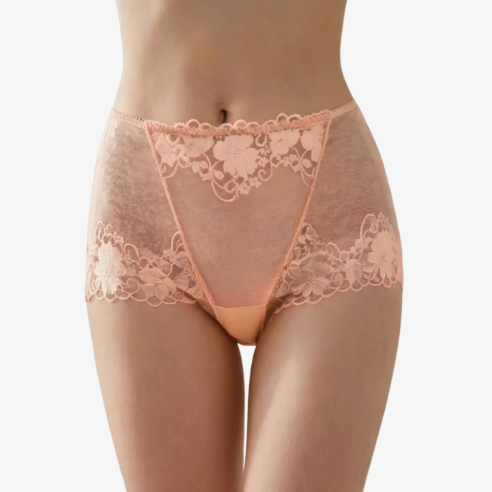 High-Waist Lace Smoothing Briefs