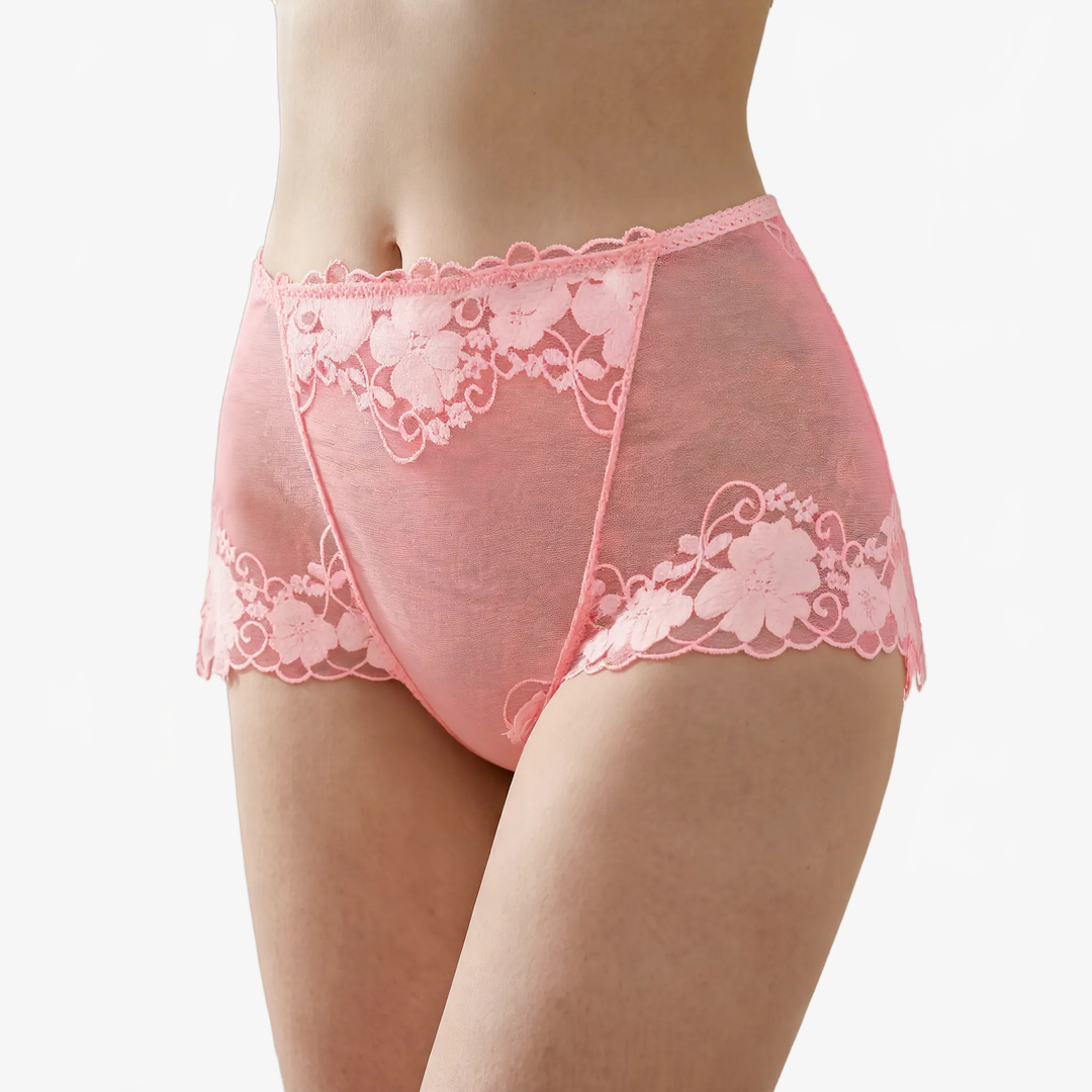 High-Waist Lace Smoothing Briefs