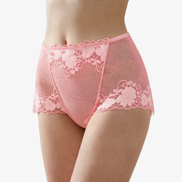High-Waist Lace Smoothing Briefs