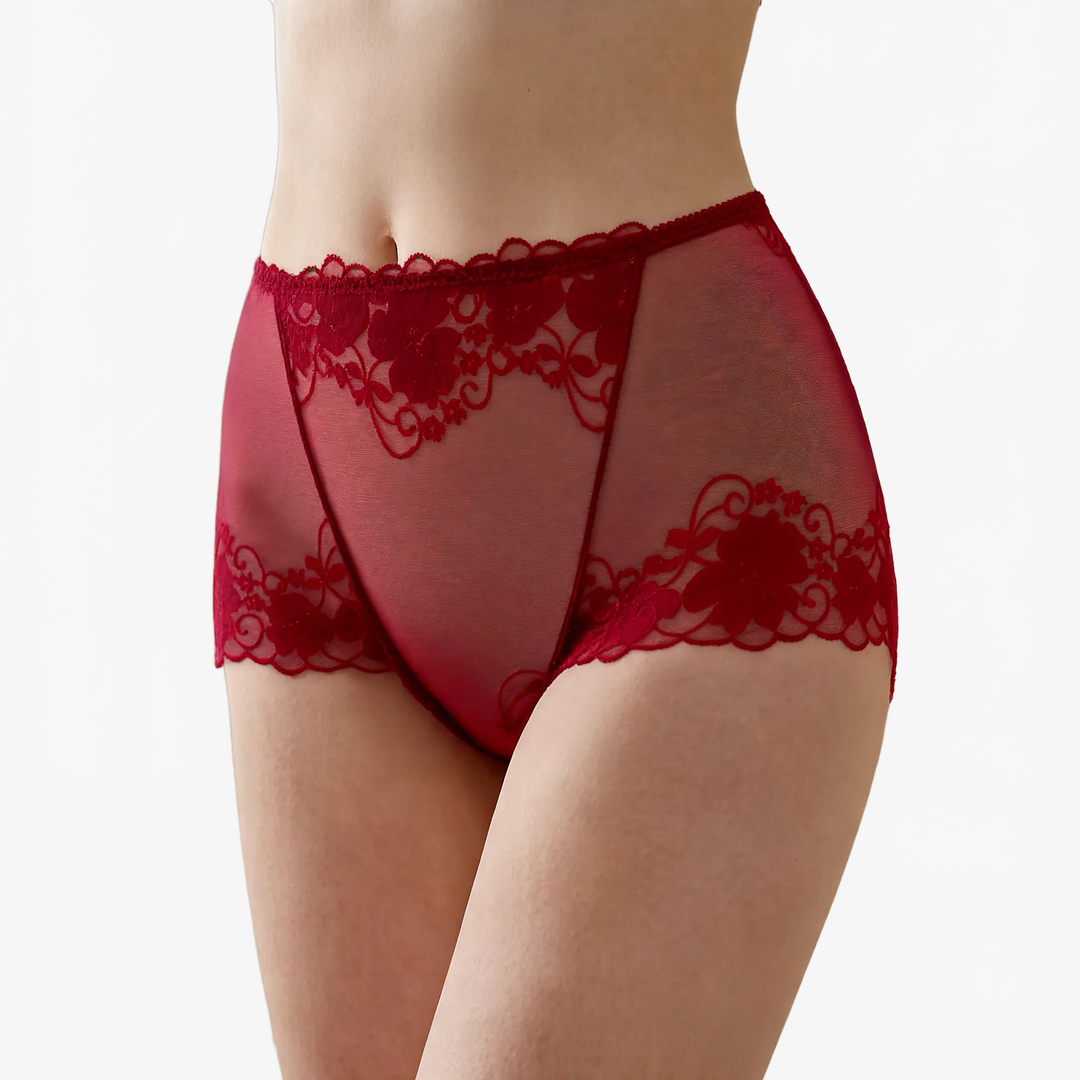 High-Waist Lace Smoothing Briefs