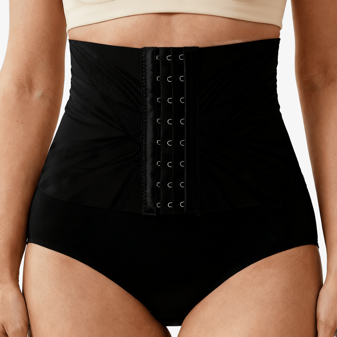 Hook-Front High-Waist Shaping Briefs