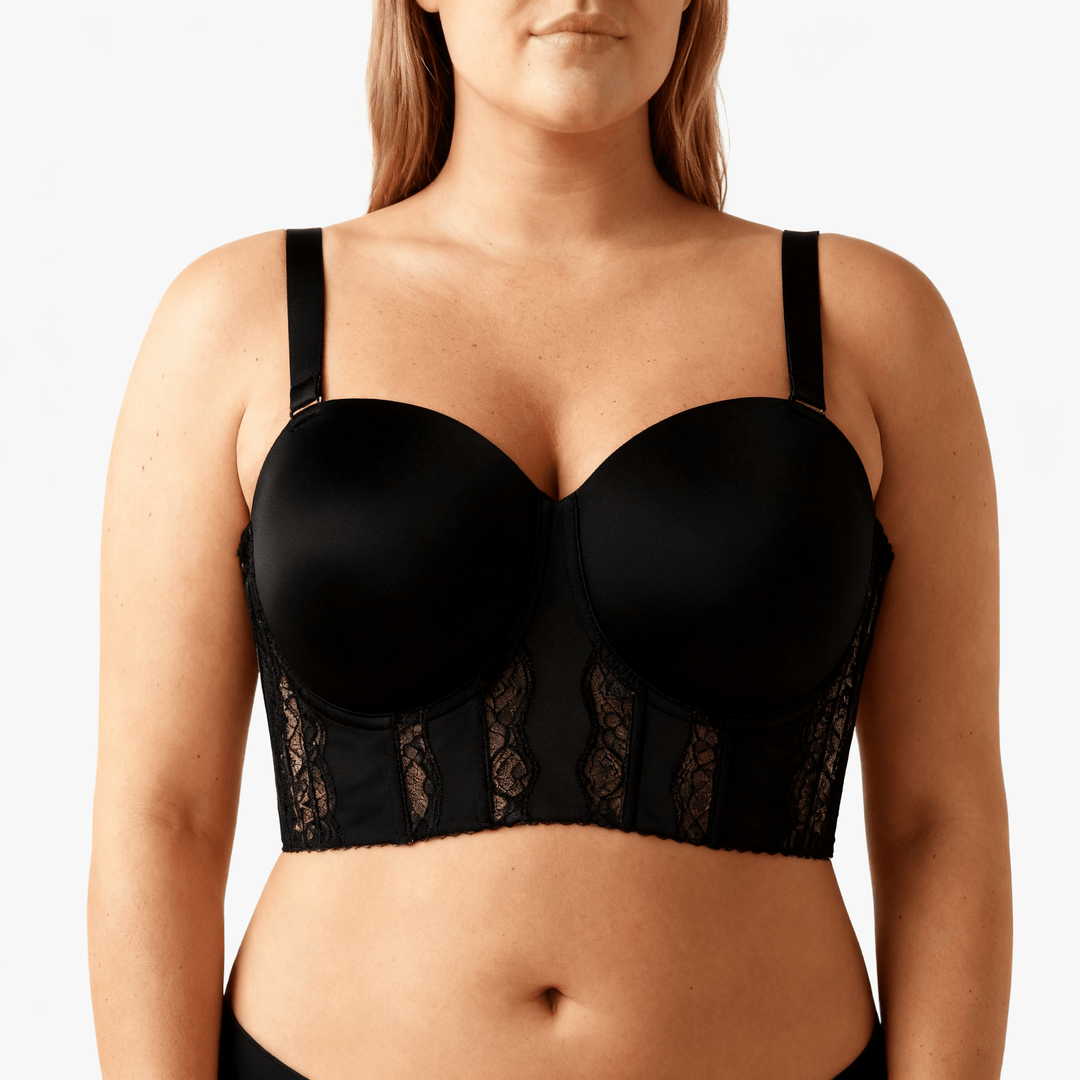 Linked-Pad Wide-Band Wireless Bra