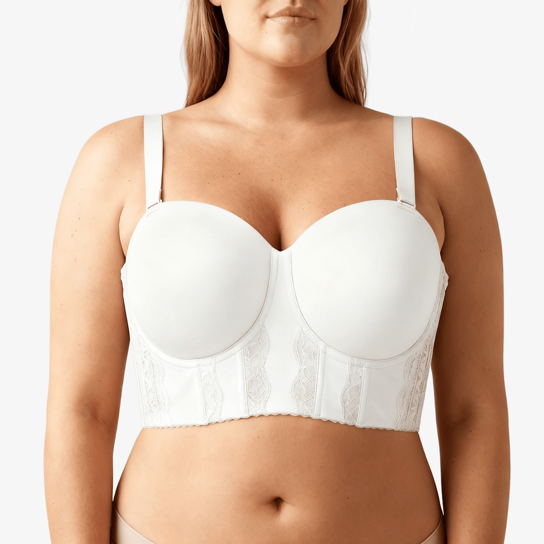 Linked-Pad Wide-Band Wireless Bra