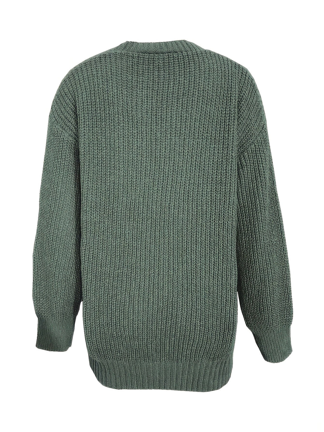 Oversized Ribbed Button Cardigan | Valenira