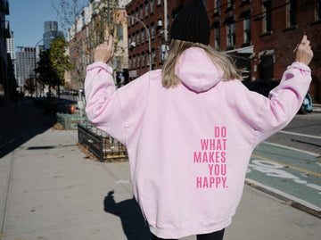 Oversized Slogan Print Hoodie