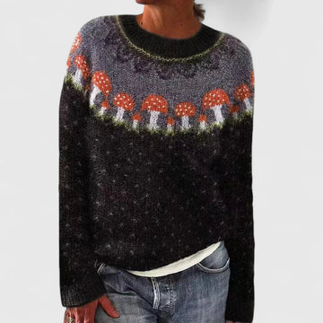 Patterned Yoke Sweater