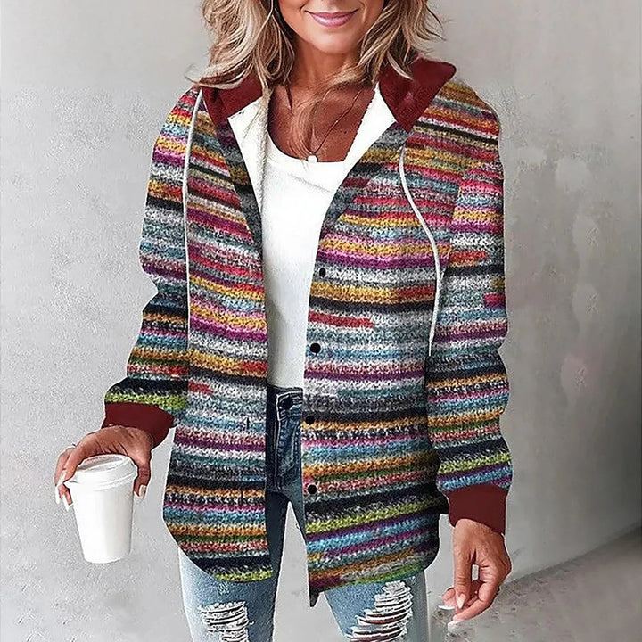 Plaid Hooded Shirt Jacket | Valenira