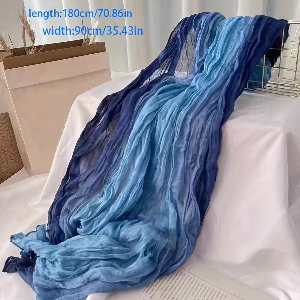 Pleated Gradient Scarf | Valenira