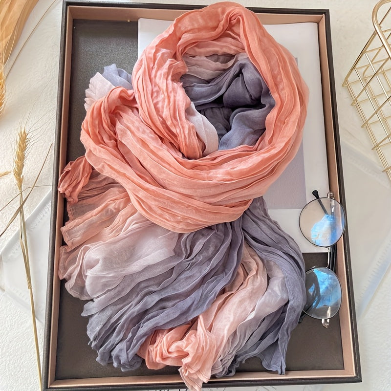 Pleated Gradient Scarf | Valenira