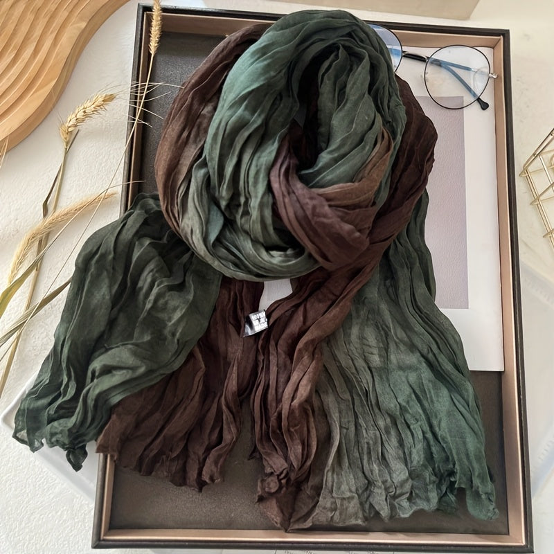 Pleated Gradient Scarf | Valenira